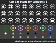 App Bar Icons for Windows 8 screenshot